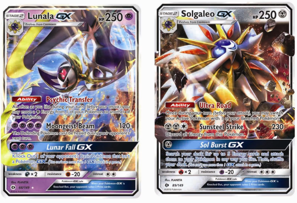 Lunala and Solgaleo GX