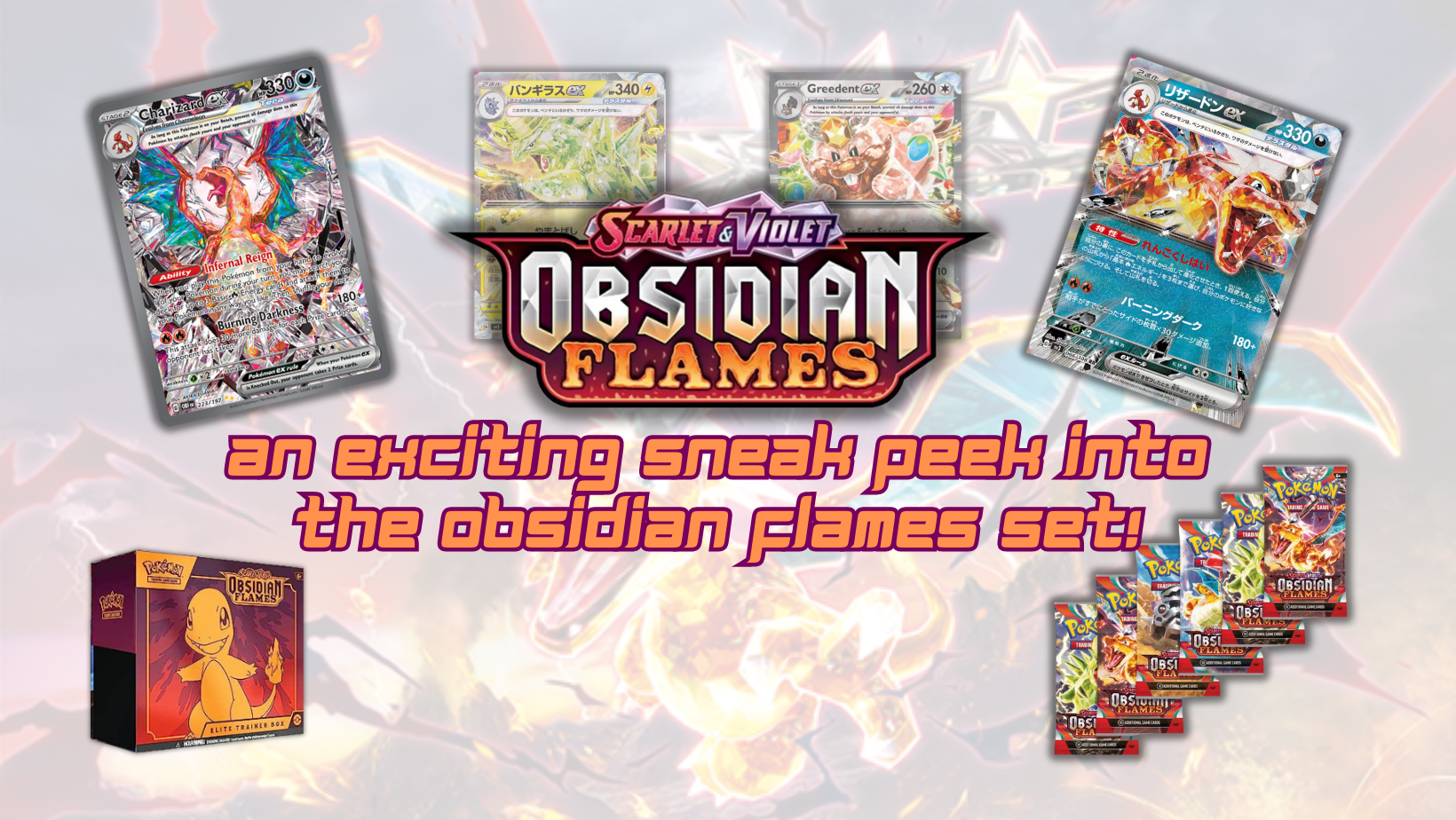 Unleashing Fire: An exciting sneak peek into the Obsidian Flames Set!