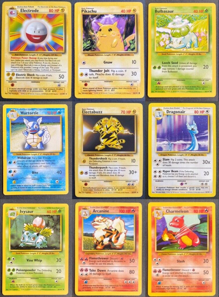 Base Set Pokemon Cards